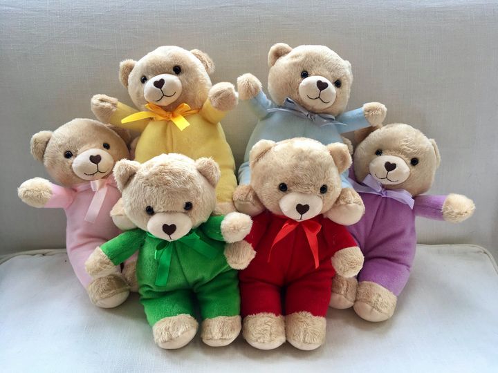TLC Bears on a table