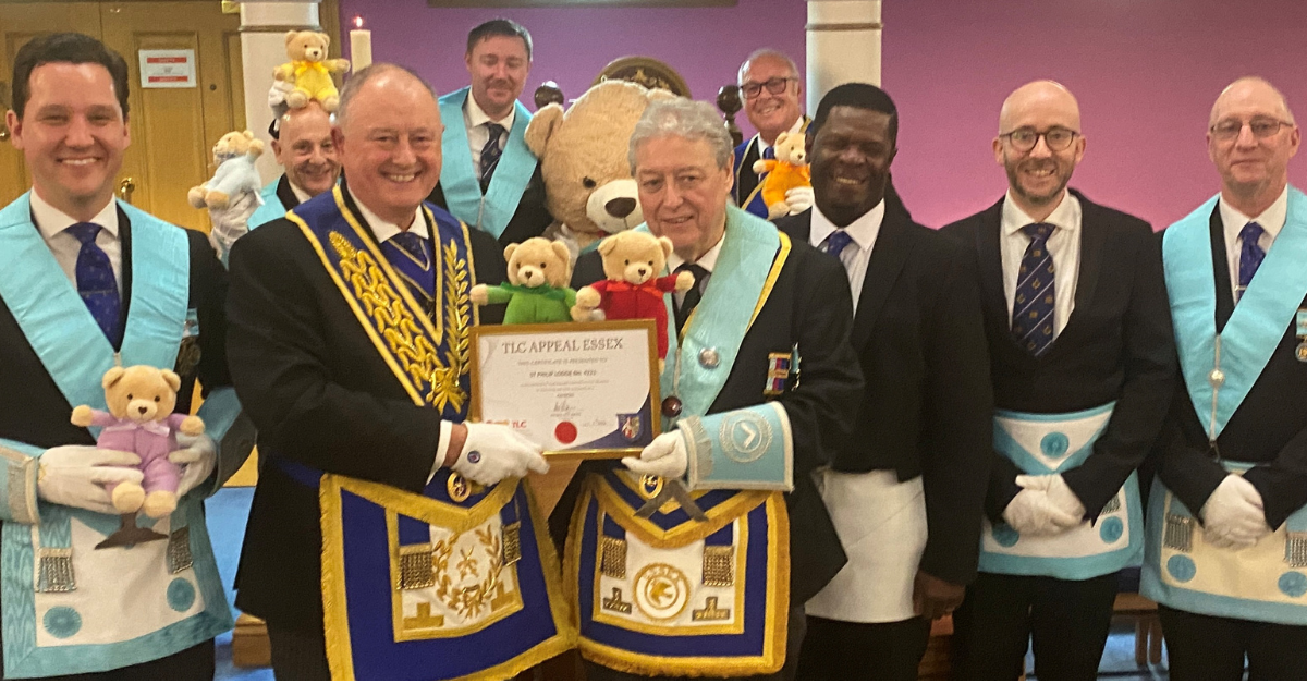 St Philip Lodge Steps Up and Supports TLC Essex