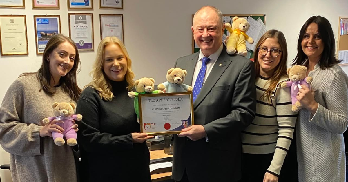 St George’s Pest Control Pledges Ongoing Support to TLC Essex