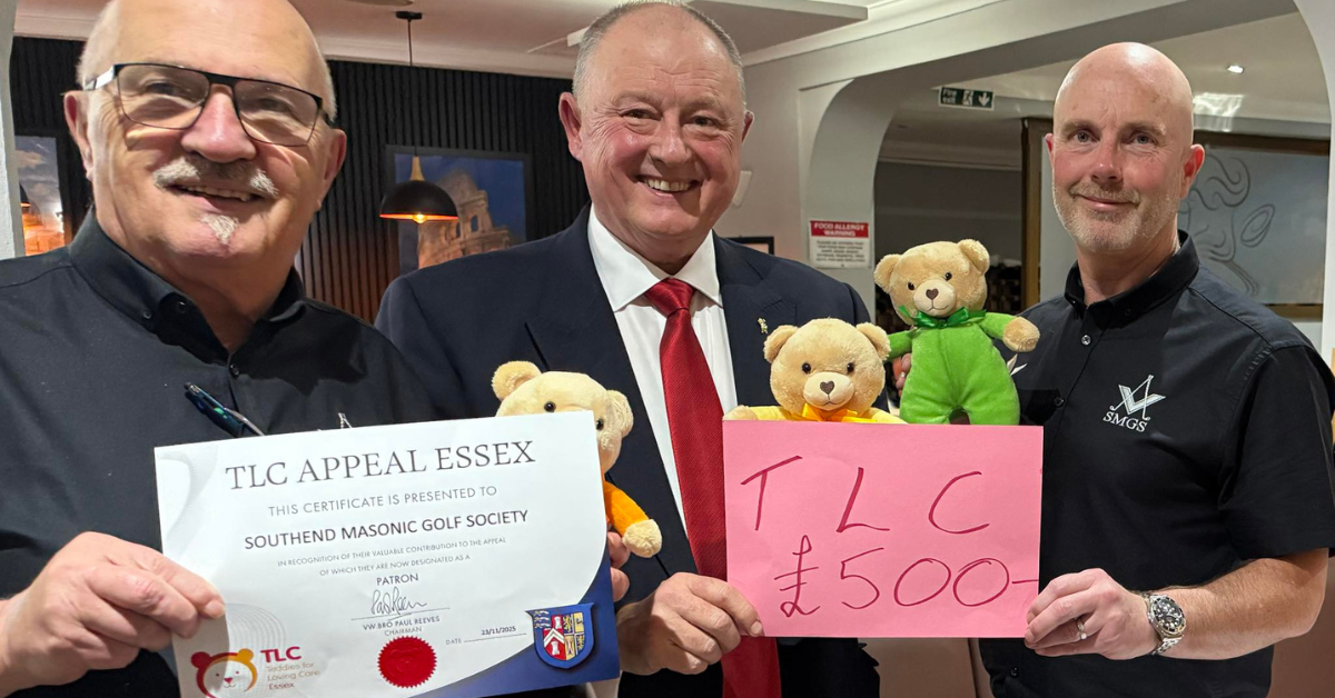 Southend Masonic Golf Society Supports TLC Essex